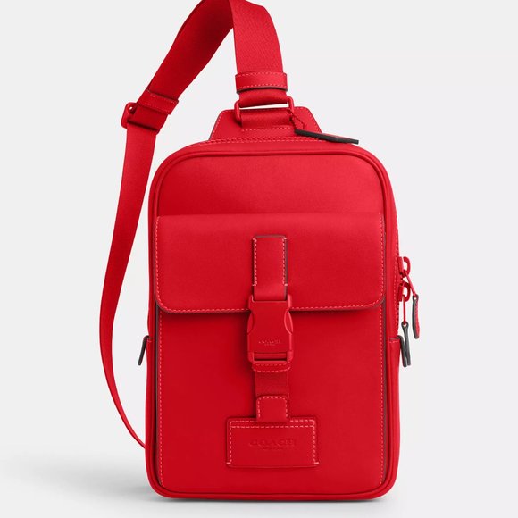 🥰 Coach Track Pack Red - Picture 1 of 11